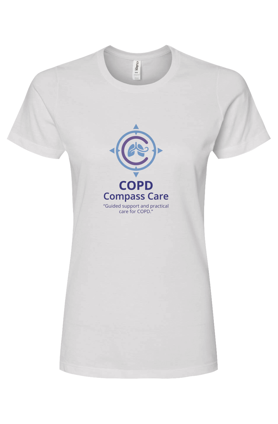 COPD Compass Care Women's Premium Cotton T-Shirt